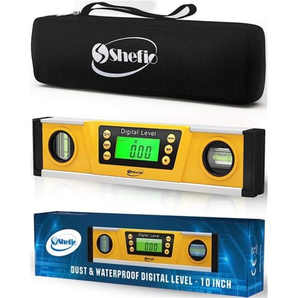 Digital Magnetic Level Tool-10Inch Torpedo Level and Protractor-Master Precision - Picture 1 of 6